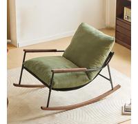 Rocking Chair, Comfortable Reading Recliner, Relax Chair for Living Room, Bedroom, Balcony - Sun Lounger with Backrest, Stylish and Cozy Seating Solution