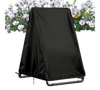 Rocking Chair Cover | Windproof Elastic Drawstring Protector,Oxford Cloth Chair Protectors Covers - for Home Living Room Balcony Yard Porch Furniture Recliner Glider Lawn