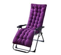 Rocking Chair Cushion Thickened Rattan Chair Cushion, Recliner, Rocking, Garden Fabric, High Back, Excluding Chairs(PURPLE)