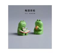 (Rocking chair+frog+table lamp table (upgraded resin hand -drawn version)) Frog Cute Japanese Cure Small Ornaments Office Good Objective Work Emotional Desktop Decoration Decompression Gift Coffee