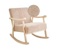 Rocking Chair LEKNES Boucle Beige