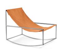 Valerie Object Rocking Armchair Stainless Steel/ Pink