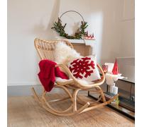 Rocking Chair - Natural - Rattan and Bamboo Wood