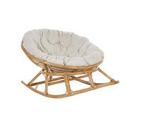 Beliani Rocking Chair Orvieto Rattan Natural
