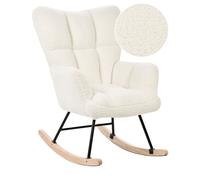 Rocking Chair OULU Boucle White
