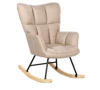 Rocking Chair OULU Fabric Beige