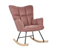 Rocking Chair OULU Fabric Pink