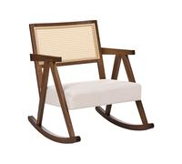 Rocking Chair RYA Wood Brown/ Light Beige