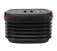 Rocking Chairs,37L Folding Retractable Barrel Storage Bucket with Cover for Outdoor Camping Picnics Fishing Rectangular Tub for House Cleaning, Space Saving Outdoor