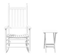 Rocking Chairs with Curved Seats Garden Armchair 2 pcs Solid Wood Fir vidaXL