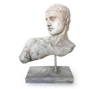 Rocking Gifts Decorative Figure Greek Roman Bust Classical Sculpture Antique Resin Stone Effect Elegant 28 cm