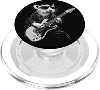 Rocking Guitar Rat Costume for White Rodent Rock Lovers PopSockets PopGrip for MagSafe