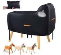 Rocking Horse Cover,Upgraded 420D Wooden Horse Cover Waterproof, Universal Covers for Electric Ride on Toys Unicorn,Waterproof Power Pony Covers with Air Vent,2 Windproof Buckles