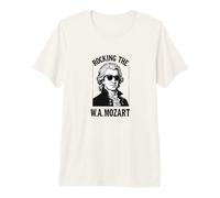 Rocking Mozart Portrait Opera Vienna Classical Music Composer Premium T-Shirt