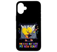 Rocking Out With My New Heart Design - Cute Guitar Heart Case for iPhone 16 Plus