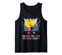 Rocking Out with My New Heart Design - Cute Guitar Heart Tank Top