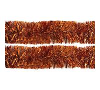 Rocking Party Copper Orange Sparkling Halloween/Christmas Tree Tinsel Xmas Decoration Hanging (4 Metres)