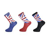 Rocking Party Queen's Jubilee Union Jack Decorations (Choose) (Union Jack Socks (3 Pairs)), Multicolor