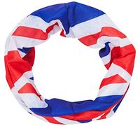 Rocking Party Union Jack Snood Neck Tube Scarf Travel Queen's Jubilee Balaclava, Multi, One Size
