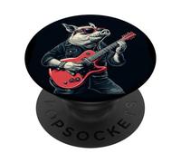 Rocking Pig Bringing the Riffs with Style PopSockets Adhesive PopGrip