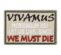 Rocking Planet Vivamus Moriendum Est Let Us Live Since We Must Die Patch Embroidered Badge Biker Applique Iron On Sew On Emblem