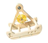 Rocking Playground Stand Perch Toy with 4 Chewable Perches Promotes Balance Movement for Small to Large Birds Swing Perch Chewable Bird Toy