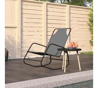 Rocking Sun Loungers 2 Pcs Steel And Textilene