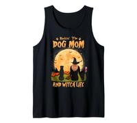 Rocking The Dog Mom and Witch Life Cane Corso Halloween Tank Top