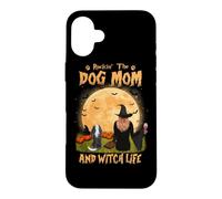 Rocking The Dog Mom And Witch Life Cavalier Halloween Case for iPhone 16 Plus