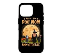 Rocking The Dog Mom And Witch Life Cavalier Halloween Case for iPhone 16 Pro