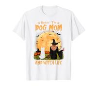 Rocking The Dog Mom and Witch Life Westie Halloween Value Graphic T-Shirt, Men, White, M