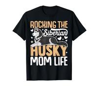 Rocking The Siberian Husky Mom Life T-Shirt