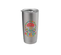 Rocking to A Different Tune Puzzle Autism Awareness Stainless Steel Insulated Tumbler