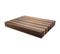 Rockingham Forest WB-54030CR Extra Thick Multi-Wood Rectangular Chopping Board, Carbonized Acacia & Rubber