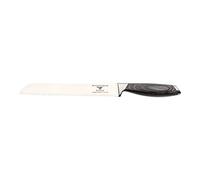 Rockingham Forge 259 Series 8" Bread Knife with Serrated Edge German Steel Blade and Ergonomic Teak Effect Handle RF-2597