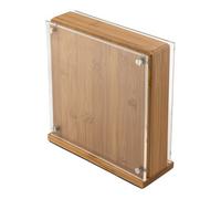 Rockingham Forge Bamboo Magnetic Kitchen Utensil Holder - 6 Space Upright Storage Block