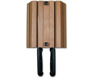 Rockingham Forge Beech Wood Magnetic Knife Rack- 4 Slot Wall Mounted Kitchen Storage for up to 4 Knives