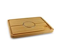 Deluxe Spiked Bamboo Wooden Roast Joint Carving & Cutting Board 48 x 36cm, Brown