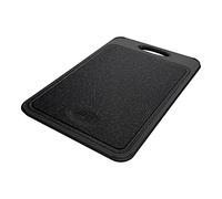 Rockingham Forge Double Sided Chopping Board - Dual Surface, Black Granite Effect Plastic and Stainless Steel, 40 x 27 Centimetres RF-4027GS
