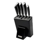 Rockingham Forge Equilibrium 6 Piece Stainless Steel Knife Block Set