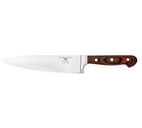 Rockingham Forge Essentials 8000 Series 8” Chef’s Knife with Classic Riveted Pakkawood Handles and Full Tang Construction, Stainless Steel Blades