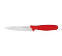 Rockingham Forge Essentials Red Handle Utility Knife 12.5cm for Raw Meat - Coloured Knives for Food Hygiene, Allergen and Intolerance Food Preparation- Colour Coded Stainless Steel Kitchen Knives