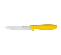 Rockingham Forge Essentials Yellow Handle Utility Knife 12.5cm for Cooked Meats - Coloured Knives for Food Hygiene, Allergen and Intolerance - Colour Coded Stainless Steel Kitchen Knives