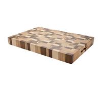 Rockingham Forge Extra Thick Multi Wood Chopping Board 38x25x3.8cm - End Grain Cutting Board for Kitchen, Cooking & Serving Cheese, Bread & Charcuterie - Durable Oak, Maple, Ash, Acacia Chopping Block
