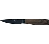 Rockingham Forge Forester Series 3.5 Inch Paring Knife - Stainless Steel Blade with Black Oxide Coating Ergonomic Wooden Handle Vegetable Knife