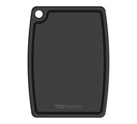 Rockingham Forge Greenworks Chopping Board Recycled Plastic 30x25cm - Black, BPA Free Cutting Board, Dishwasher Safe & Heat Resistant