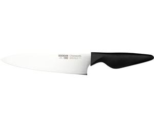 Rockingham Forge Greenworks Large Chef's Knife 20cm Blade, Black Recycled Plastic, German Stainless Steel, Dishwasher Safe