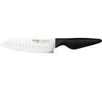 Rockingham Forge Greenworks Santoku Knife 16cm Blade, Black Recycled Plastic, German Stainless Steel, Dishwasher Safe