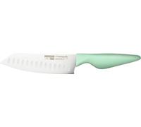 Rockingham Forge Greenworks Santoku Knife 16cm Blade, Green Recycled Plastic, German Stainless Steel, Dishwasher Safe