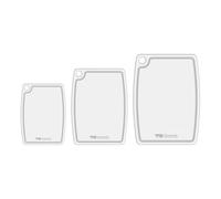 Rockingham Forge Greenworks Set of 3 Chopping Boards Recycled Plastic S/M/L White